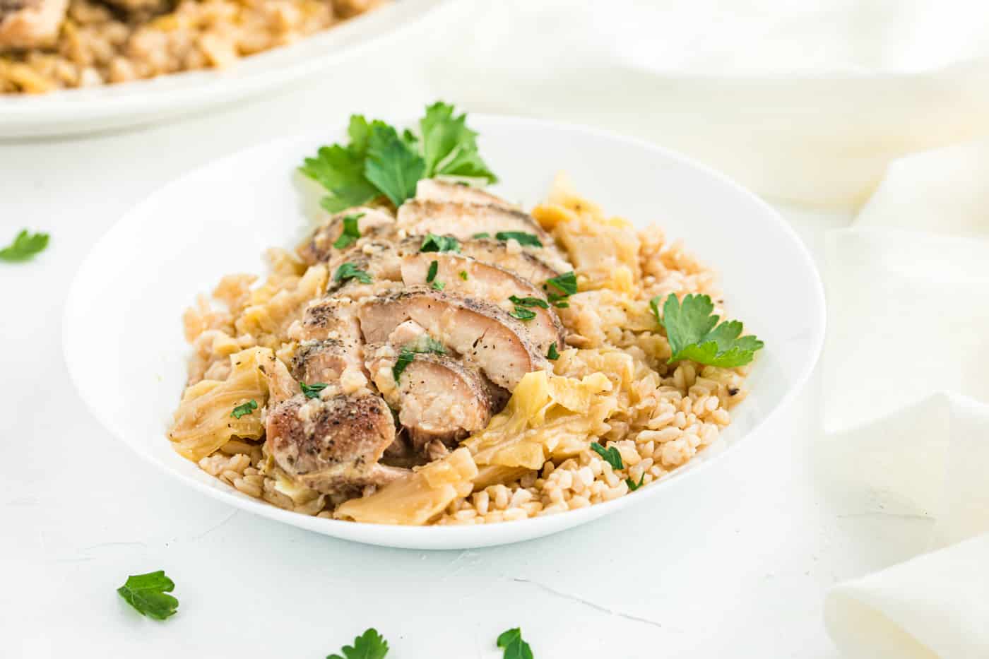 Crockpot Chicken Thighs with Cabbage Recipe