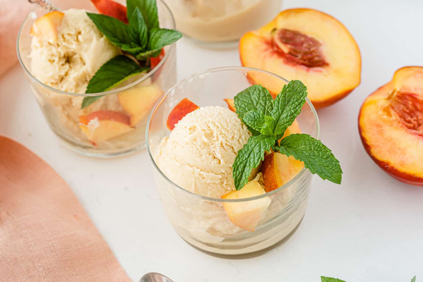 Vegan Peach Ice Cream Recipe