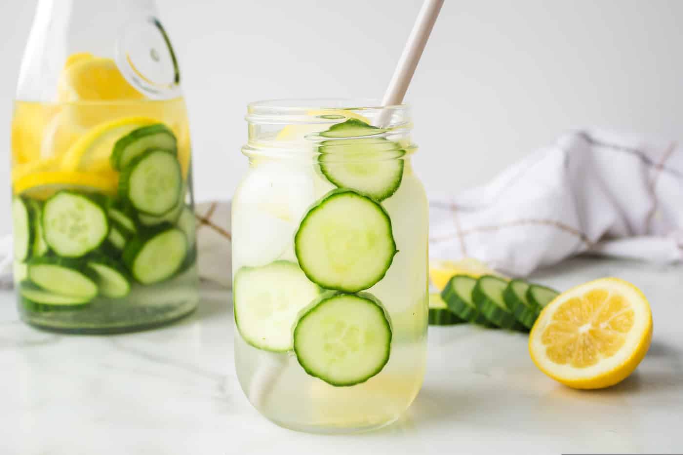 Cucumber Ginger Lemon Water Recipe