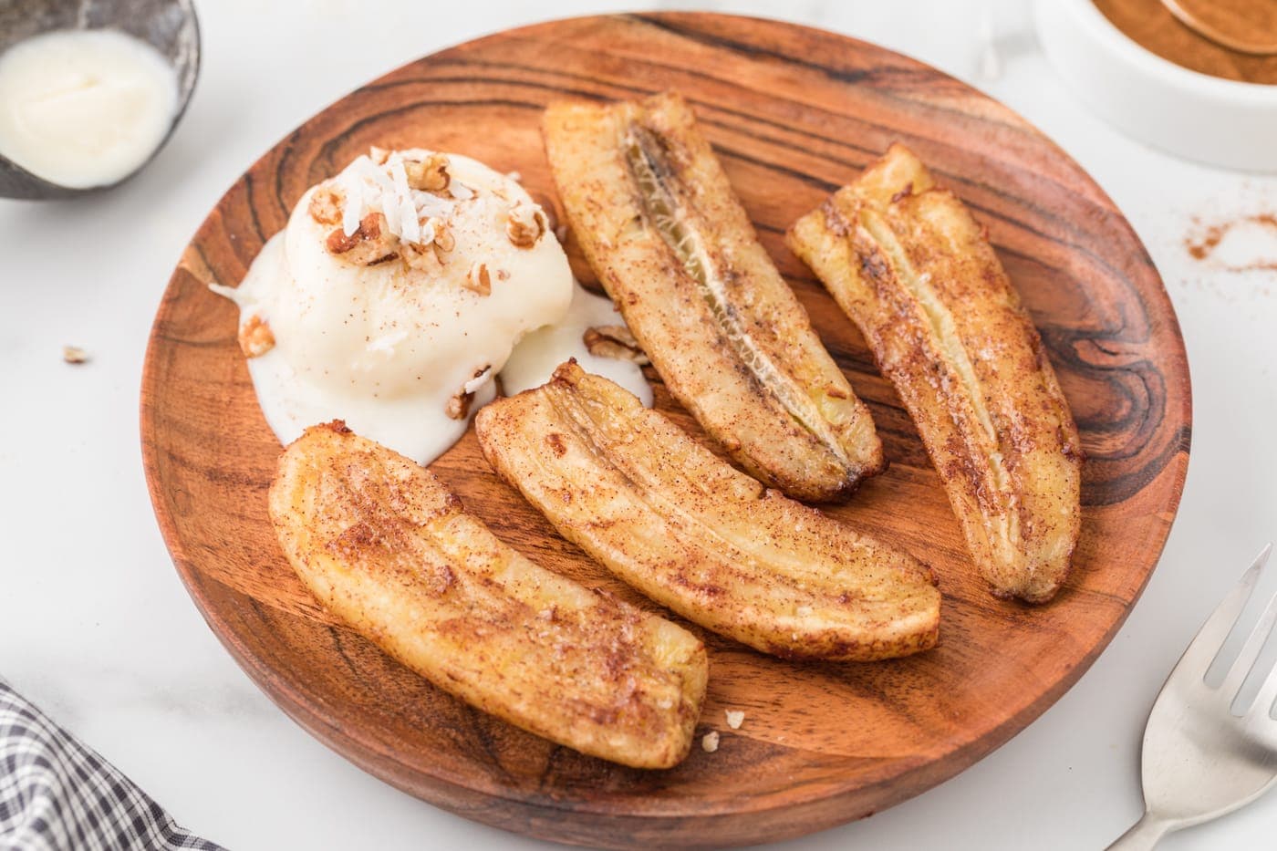 Air Fryer Caramelized Bananas