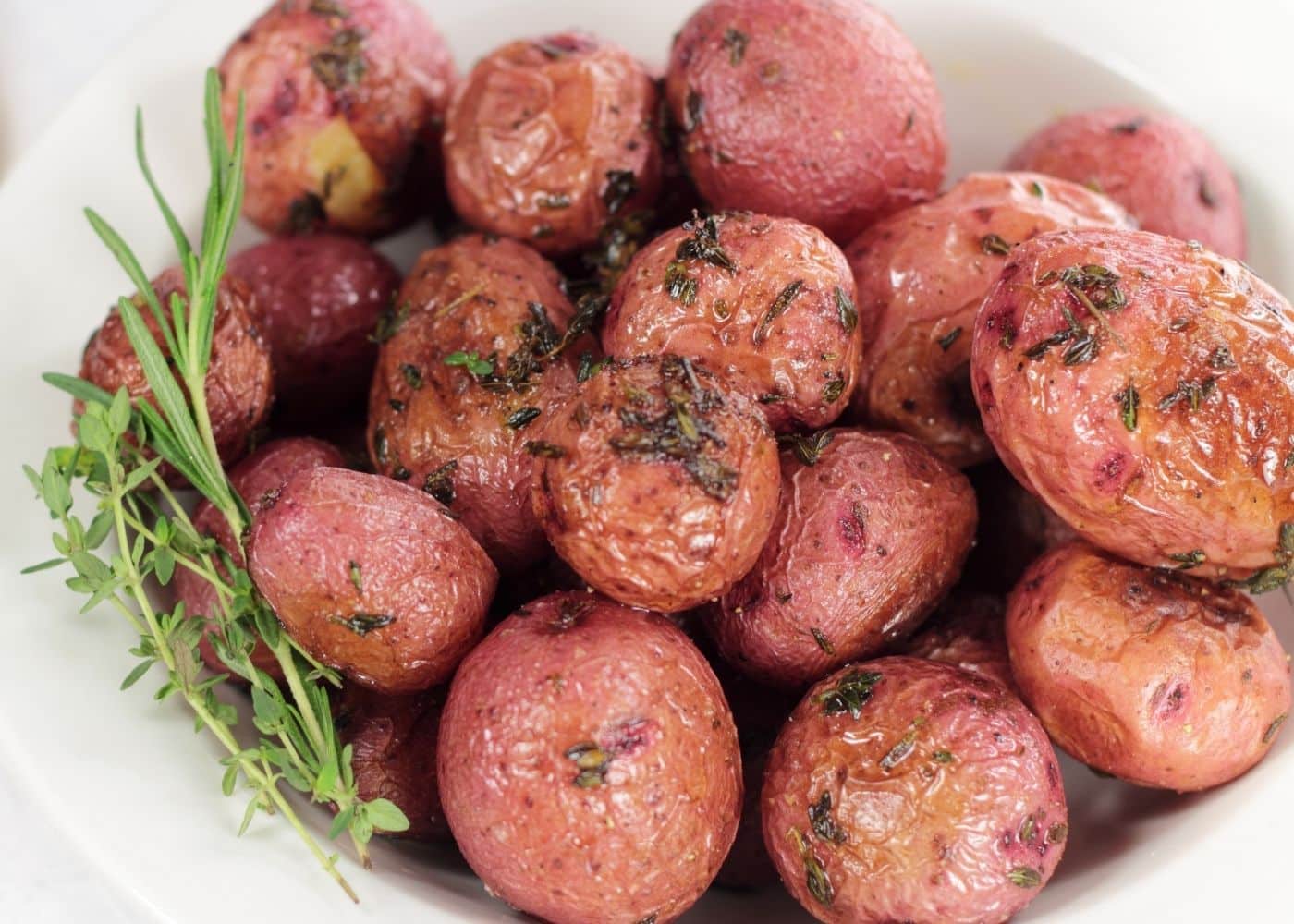 Air Fryer Baby Potatoes Cooked Whole
