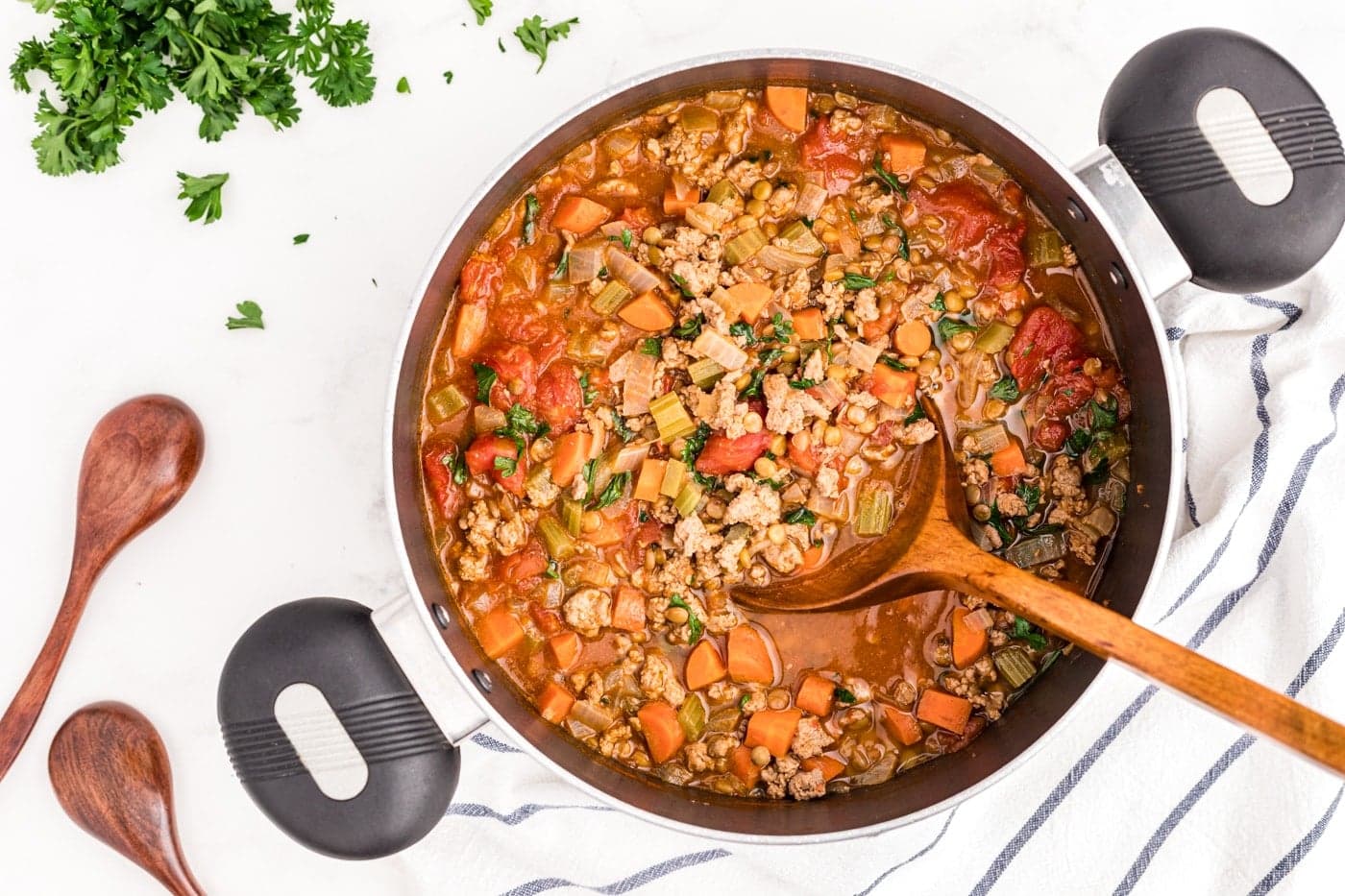 Ground Turkey Lentil Soup Recipe