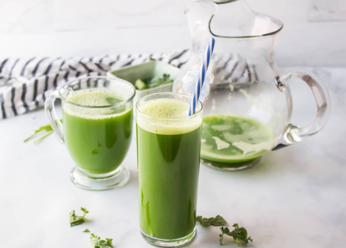 Green Vegetable Detox Juice Recipe