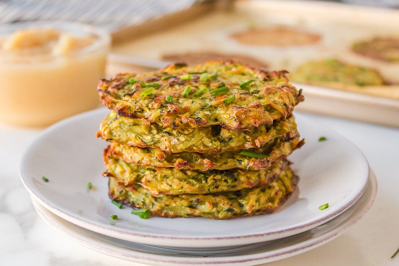 Baked Zucchini Potato Fritters Recipe