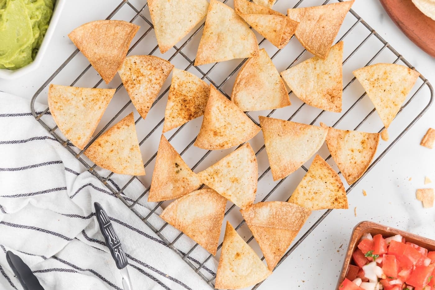 Air Fryer Tortilla Chips (Baked Not Fried)