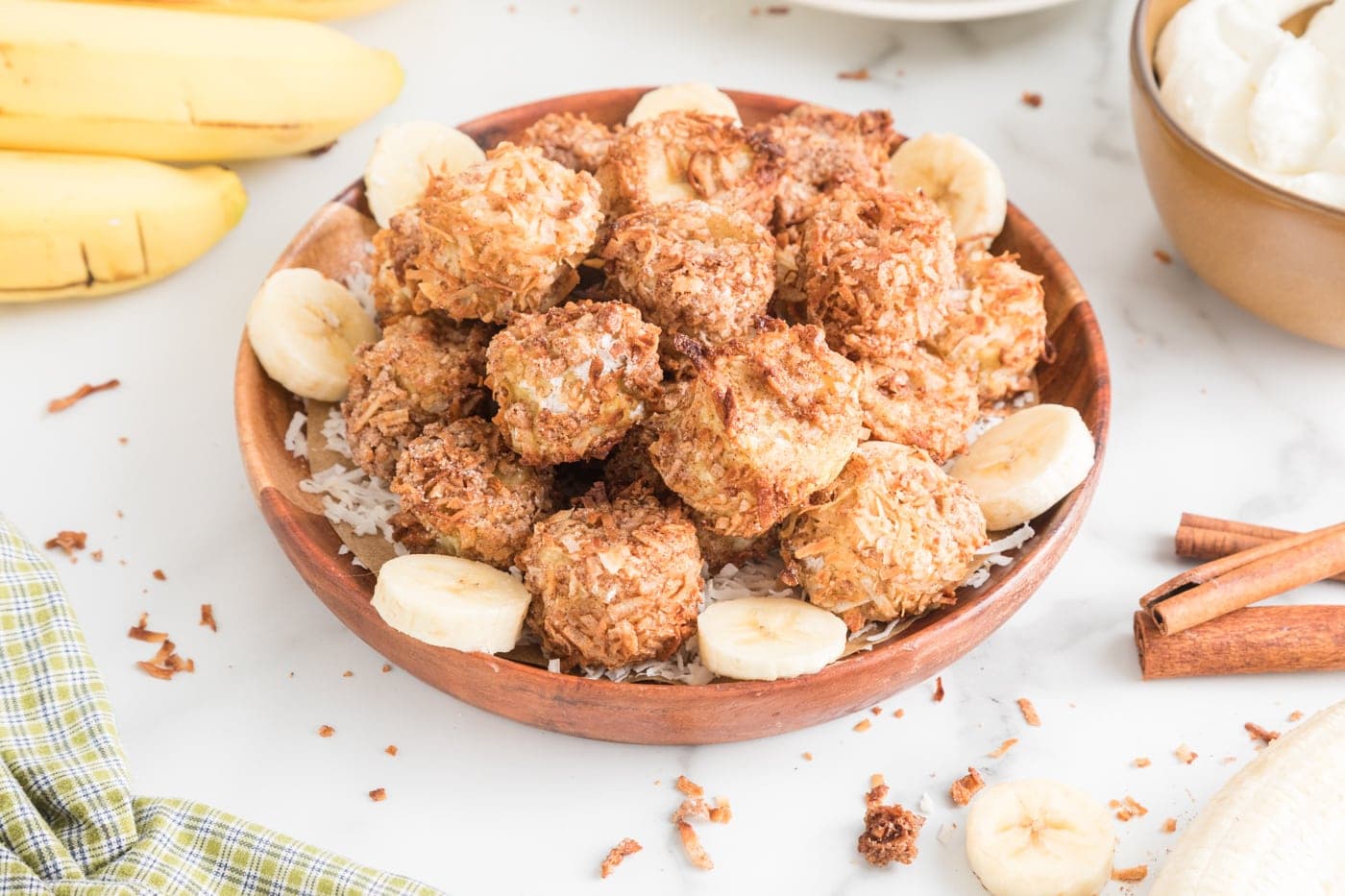 Air Fryer Banana Fritters Recipe