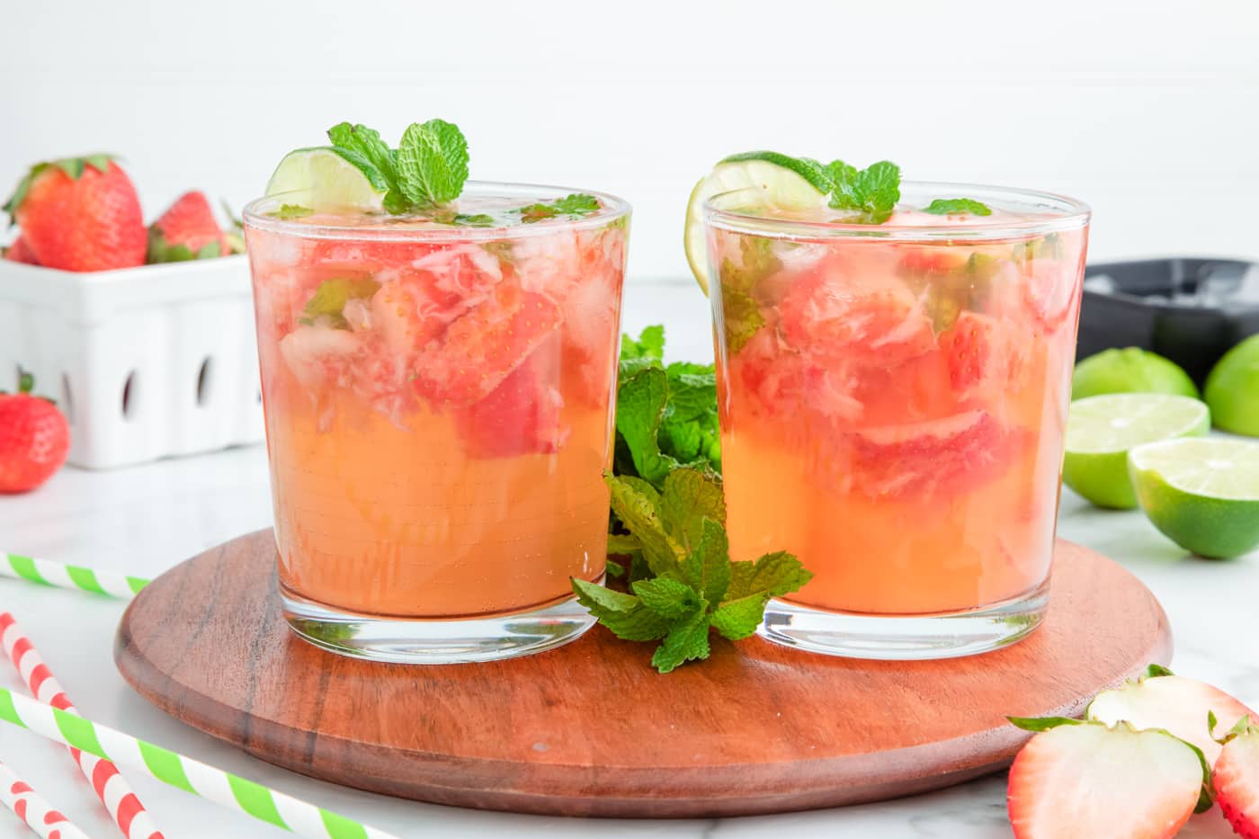Strawberry Mocktail Electrolyte Drink Recipe