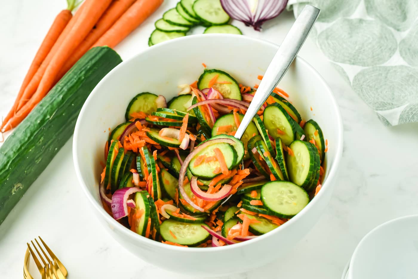Carrot and Cucumber Salad Recipe