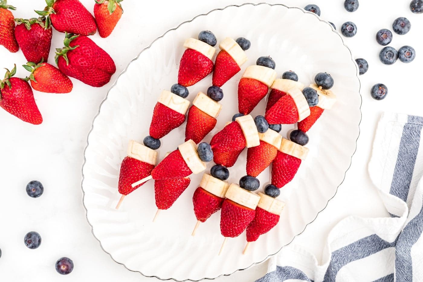 Red, White, and Blue Fruit Kabobs Recipe