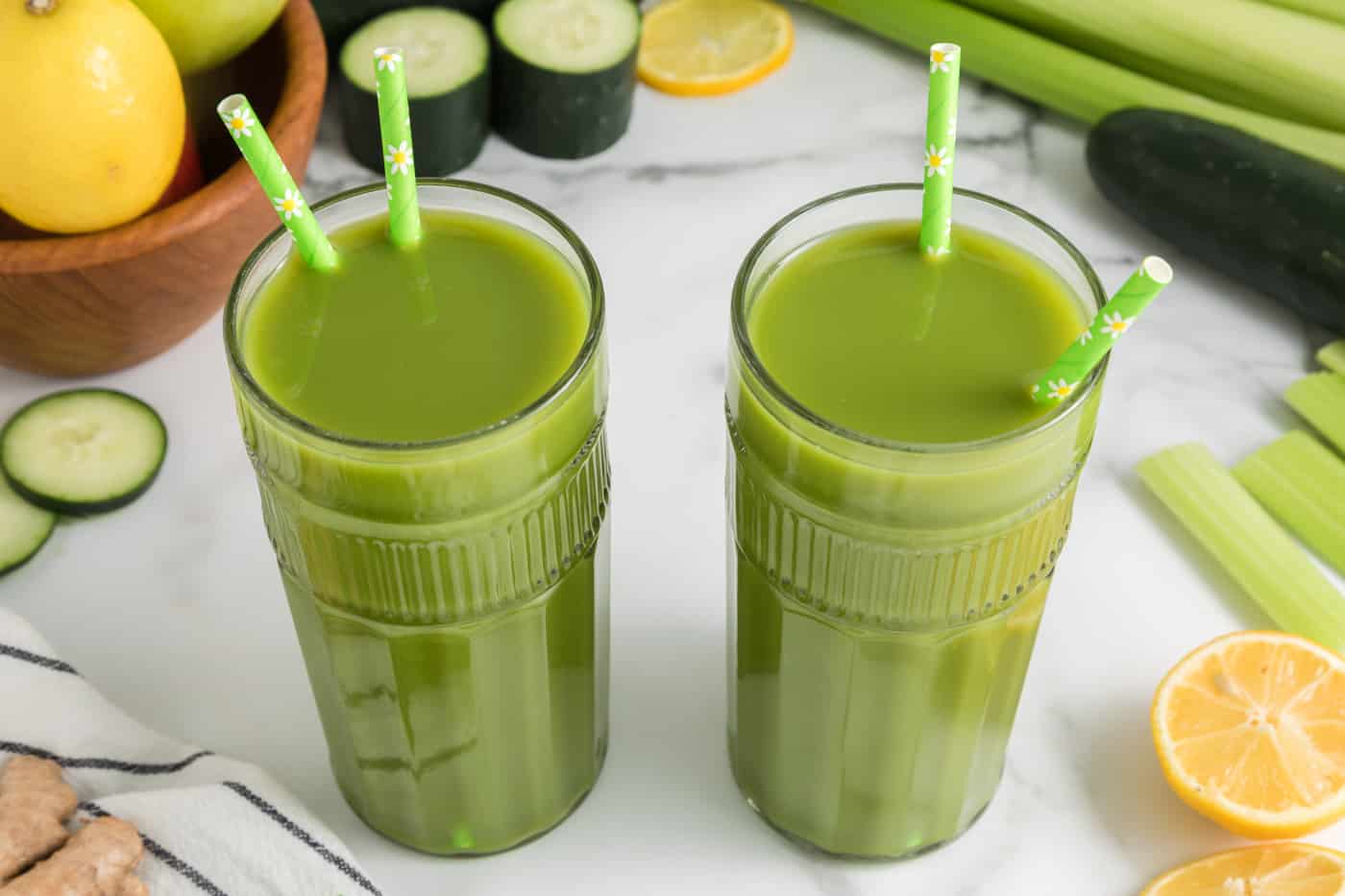 Green Juice Recipe with Ginger