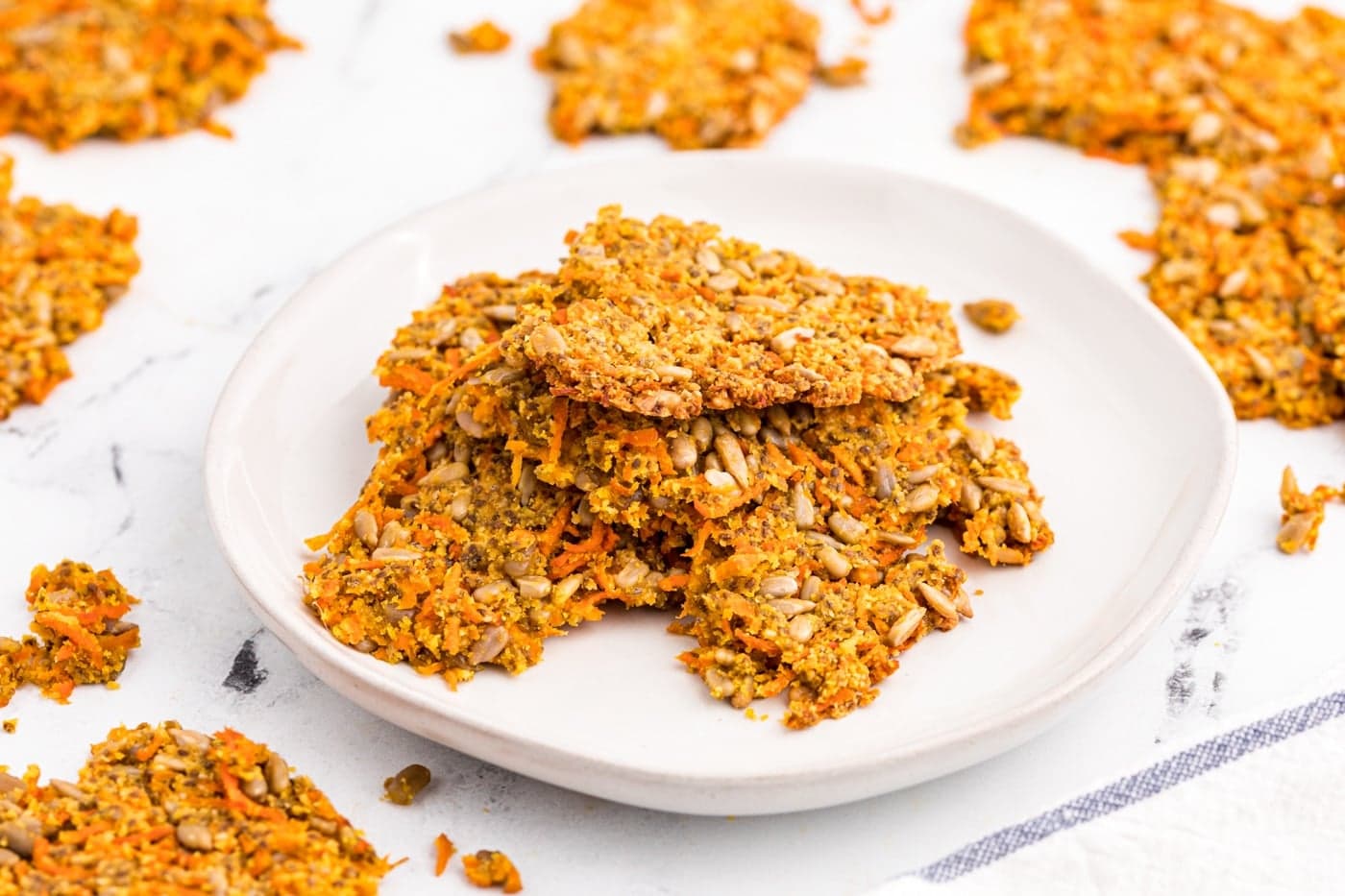 Carrot Crackers (Oven or Dehydrator)