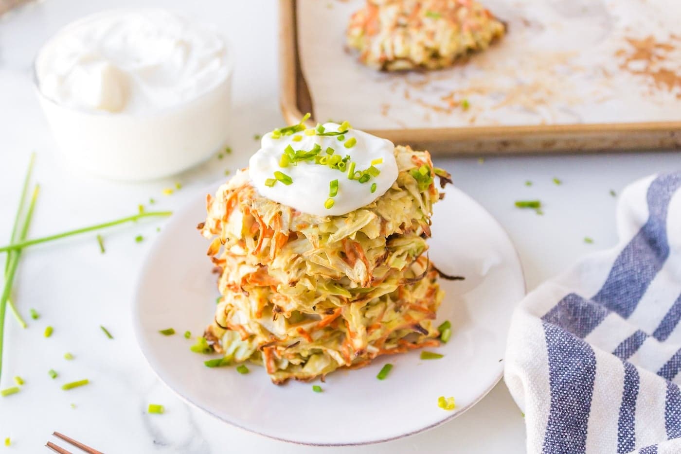 Baked Cabbage Fritters Recipe