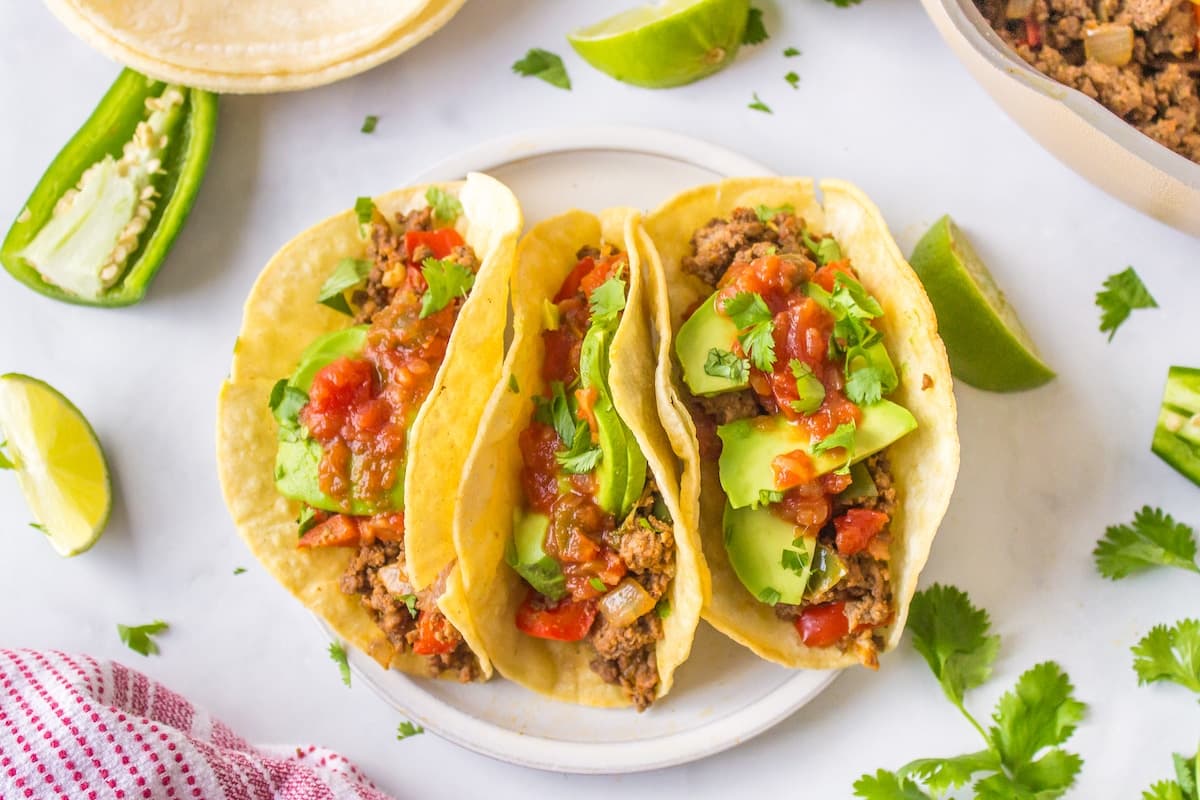 Ground Bison Tacos