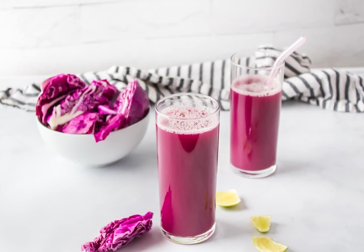 Purple Cabbage Juice Recipe (Juicer or Blender)