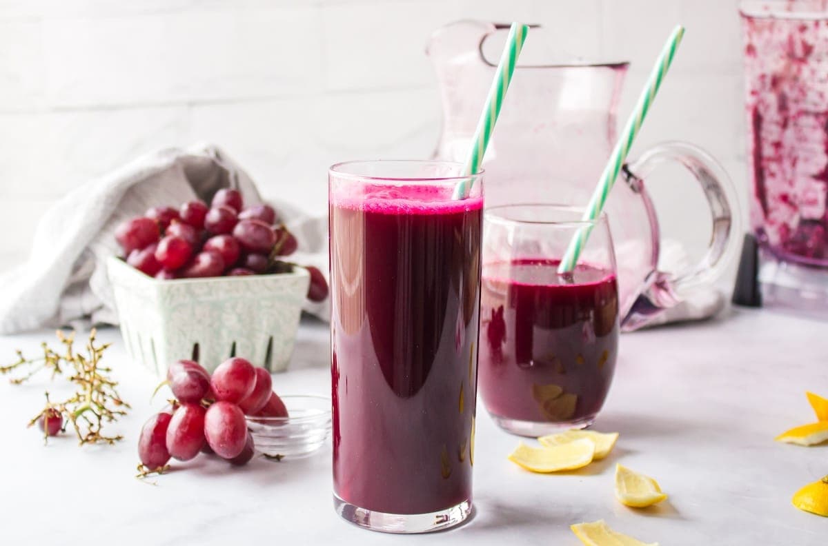 Purple Juice Recipe (Juicer or Blender)