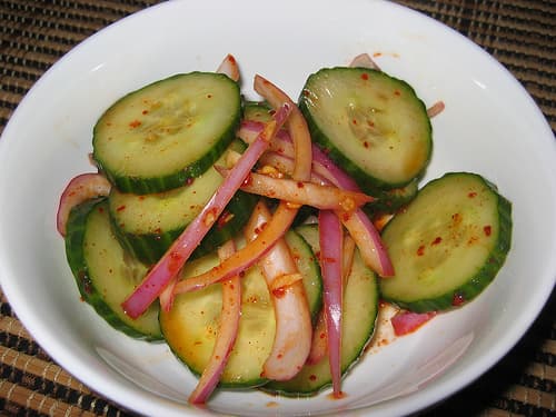 Spicy Korean Cucumber Salad