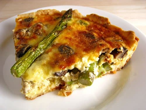 Asparagus and Mushroom Quiche