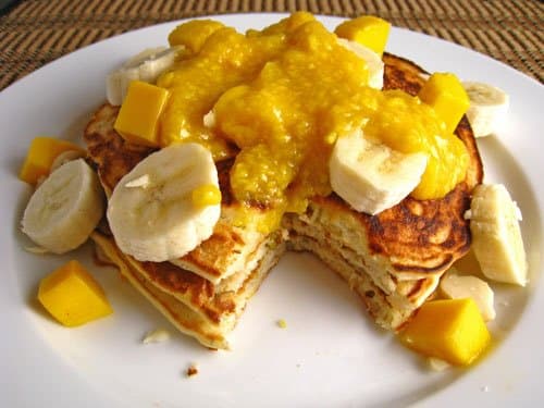 Mango and Banana Pancakes