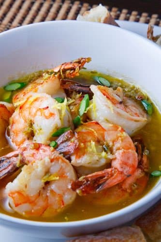 Garlic Scape Scampi