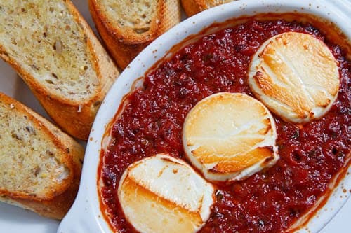 Baked Goat Cheese Marinara