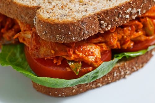 Kimchi Chicken Salad Sandwich