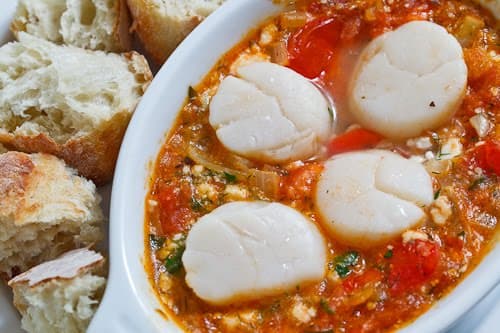 Scallop Saganaki