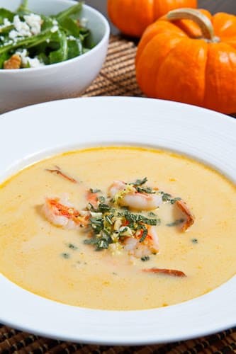 Pumpkin and Shrimp Bisque