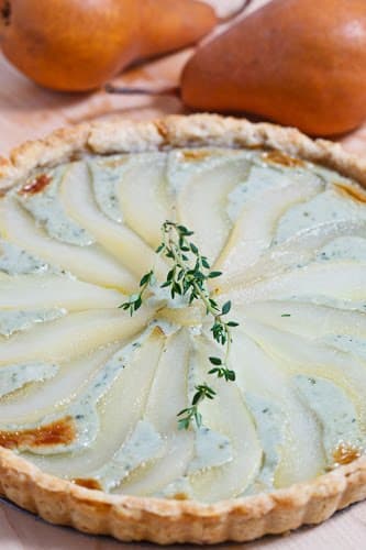 Pear and Gorgonzola Tart