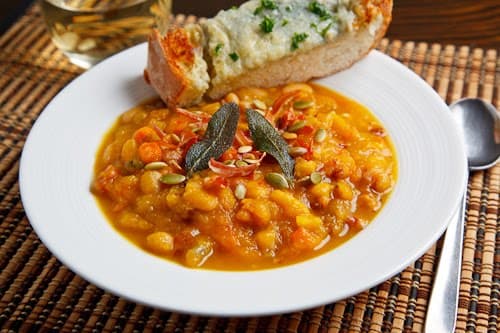 Roasted Pumpkin, Pancetta and Sage Soup