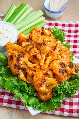 Buffalo Roasted Cauliflower