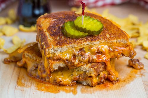 Sloppy Joe Grilled Cheese Sandwich
