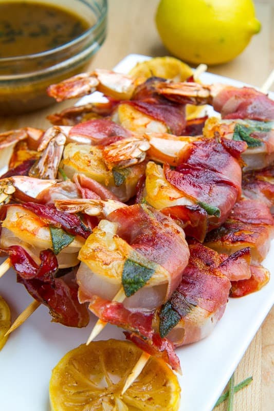 Shrimp Saltimbocca