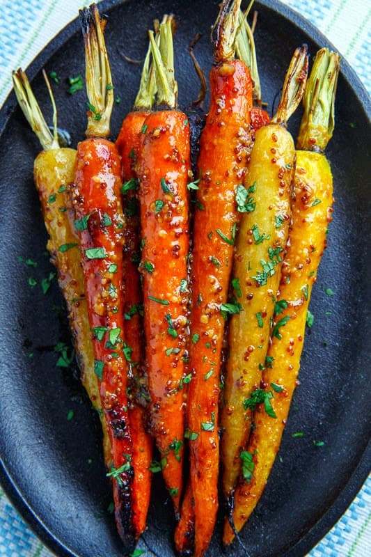 Maple Dijon Roasted Carrots
