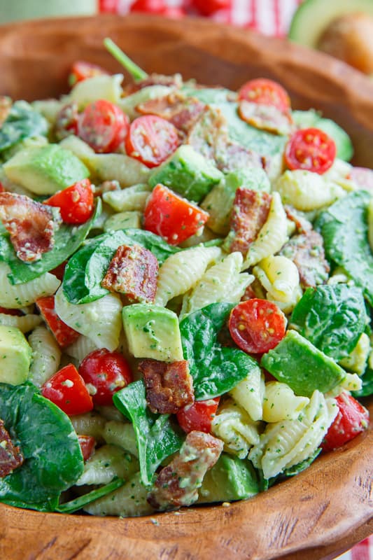 Avocado BLT Pasta Salad