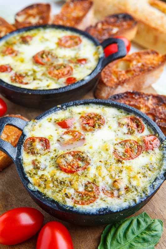 Hot Melted Caprese Dip