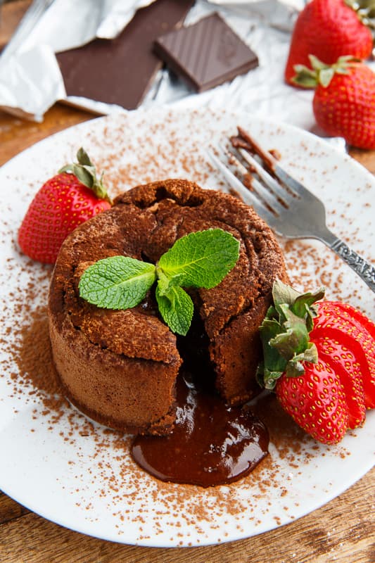 Dark Chocolate Lava Cakes
