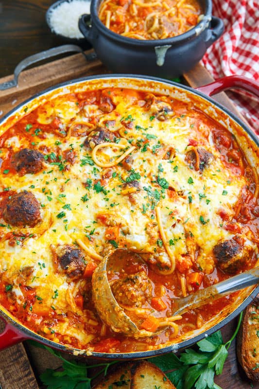 Spaghetti and Meatball Soup