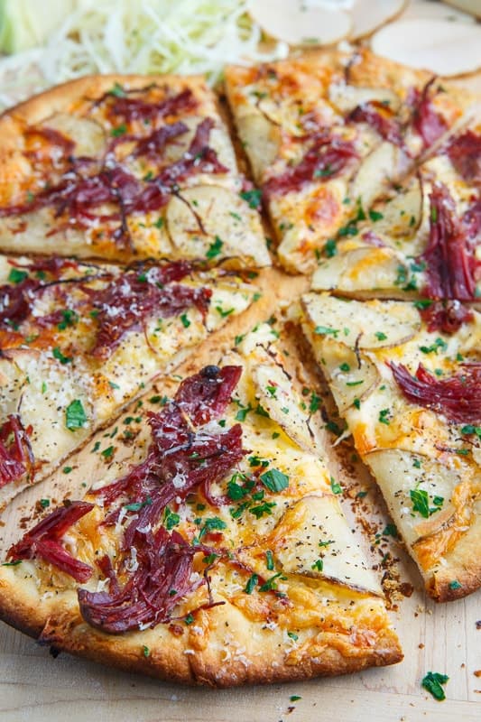 Corned Beef and Cabbage Pizza