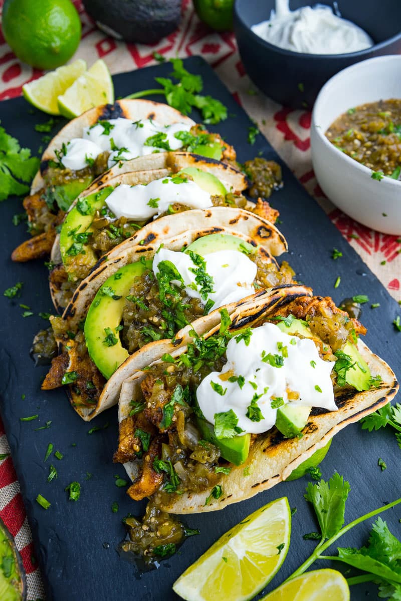Chicken and Avocado Tacos