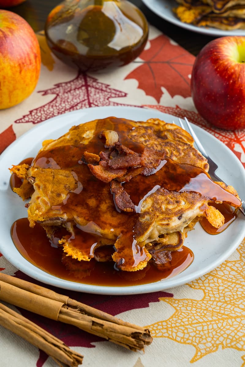 Apple and Cheddar Pancakes