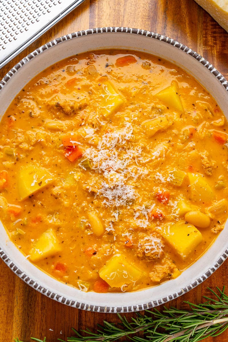 Creamy Sausage and Bean Soup