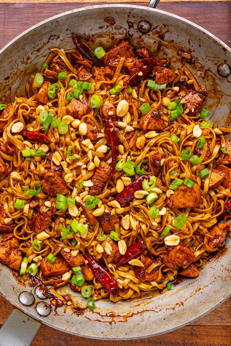 Kung Pao Chicken Noodles