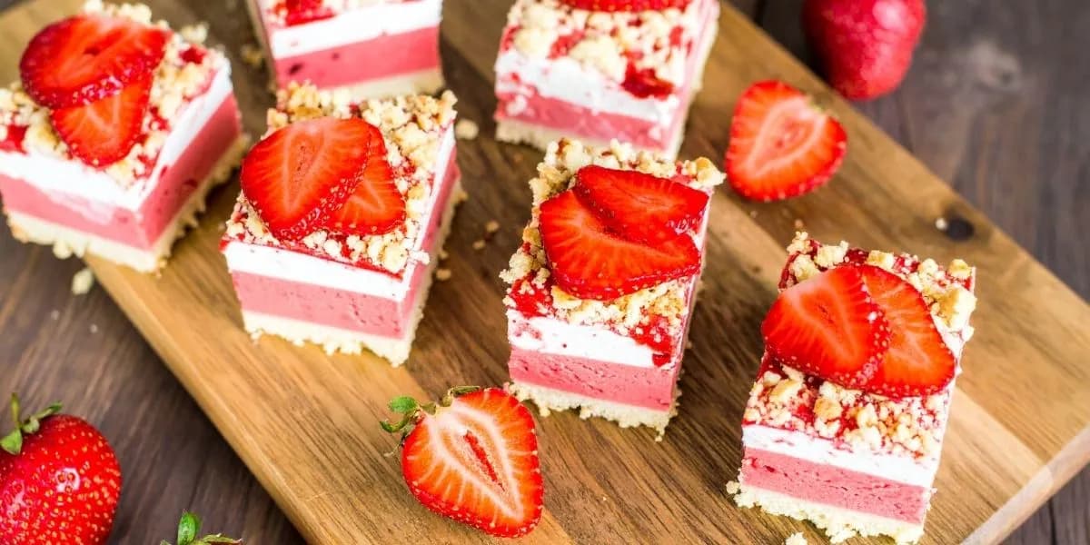 Strawberry Shortcake Ice Cream Bars