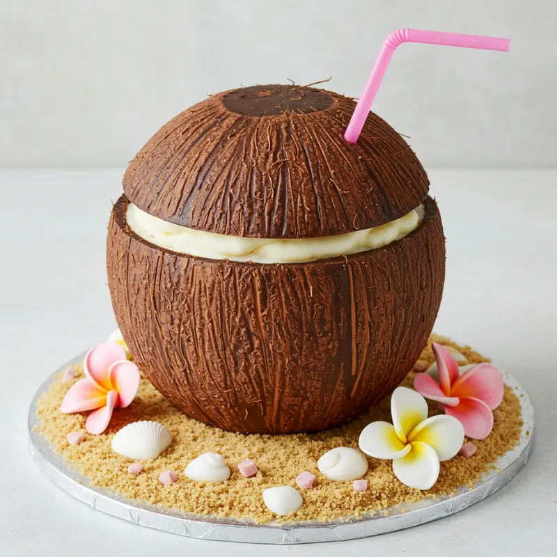 Coconut Shaped Pastry