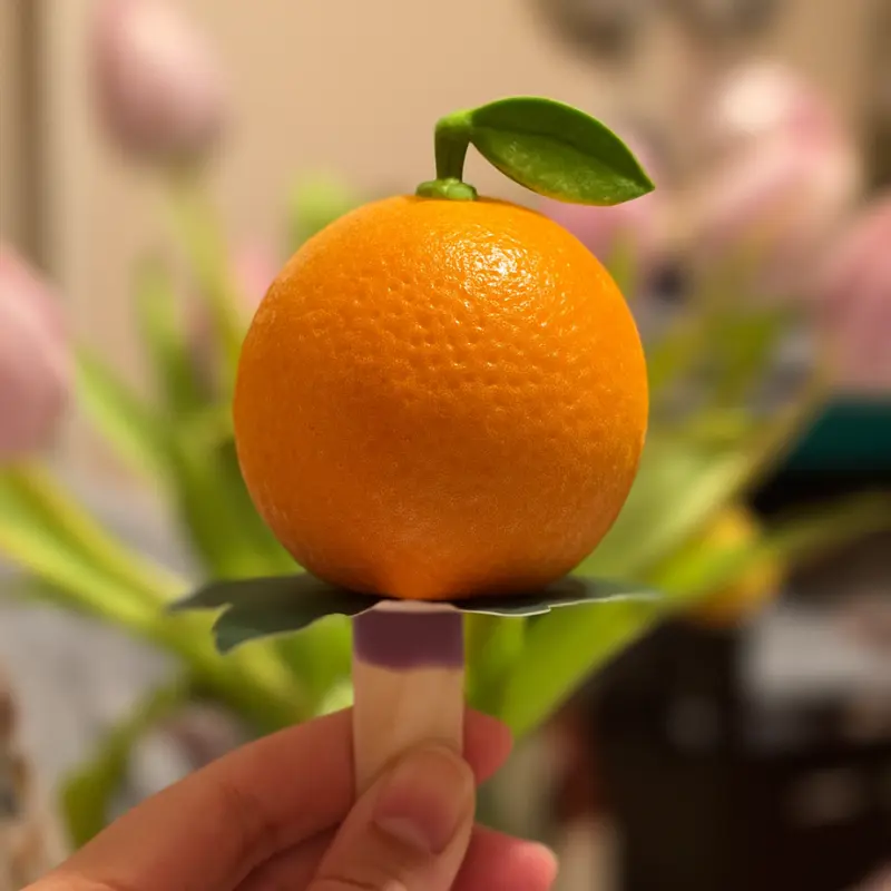 Orange Shaped Ice Cream Dessert Recipe