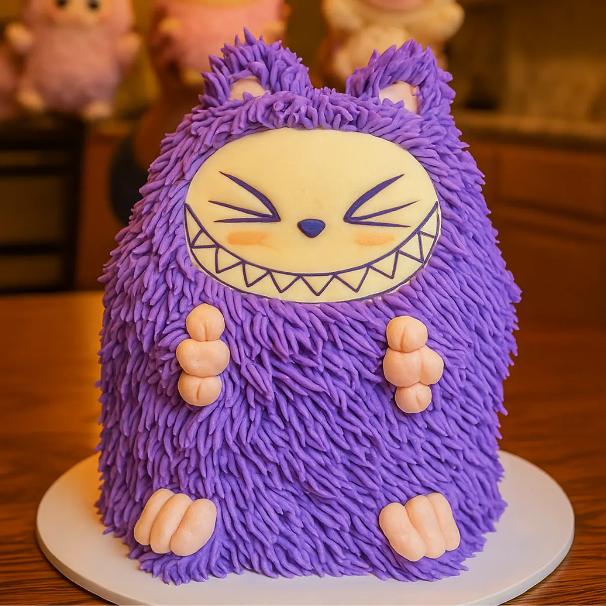 Vanilla Bubblegum Labubu Ice Cream Cake