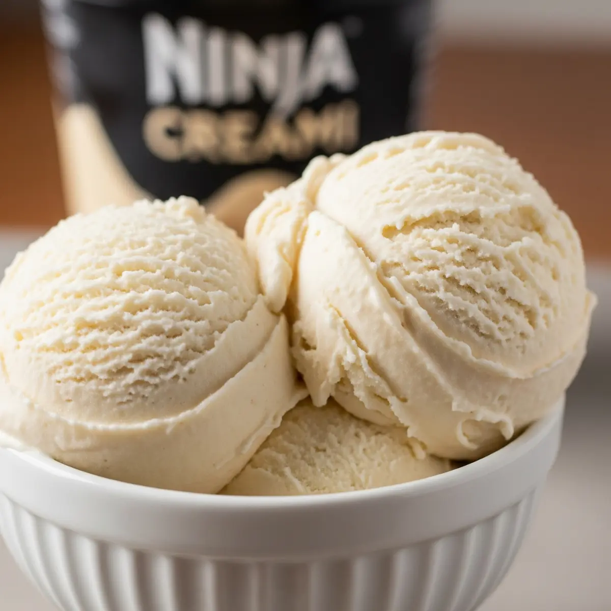 Ninja Creami Coffee Gelato with Cherry Garnish