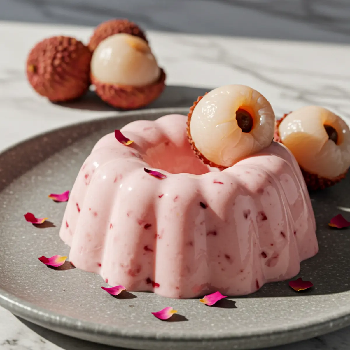 Lychee Panna Cotta
