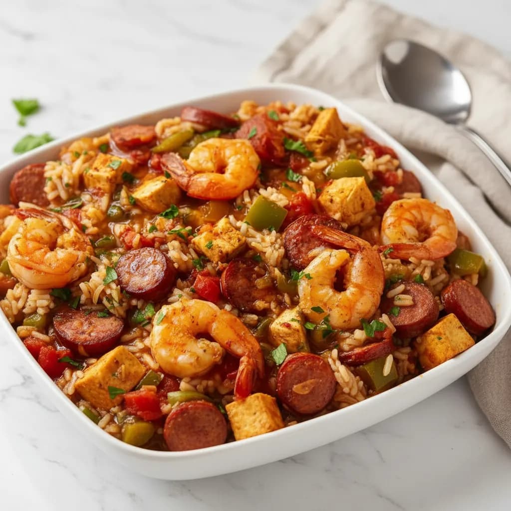 One-Pot Chicken and Sausage Jambalaya