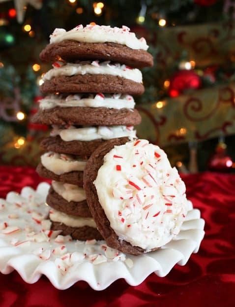 Brownie Peppermint Cookies